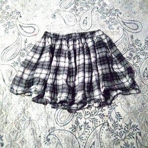 Plaid Comfy Mini Skirtq